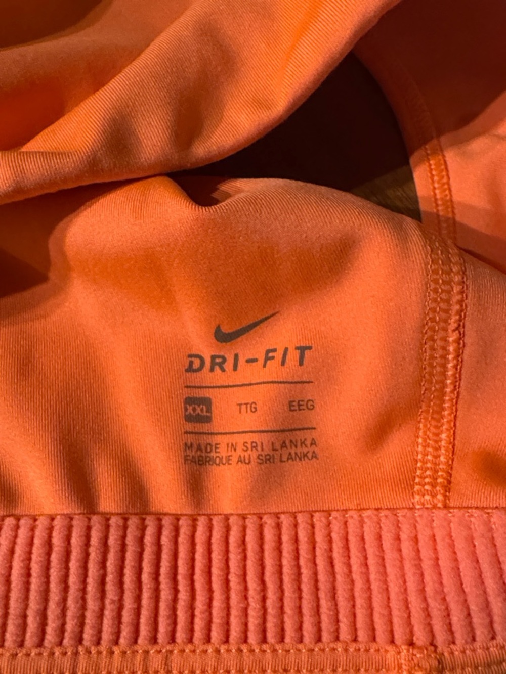 Peloton x Nike Coral Pink Sports Bra XXL Dri-Fit - Picture 3 of 3